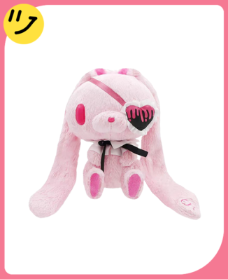 All Purpose Bunny Eye Patch Lolita Plush (Pink)